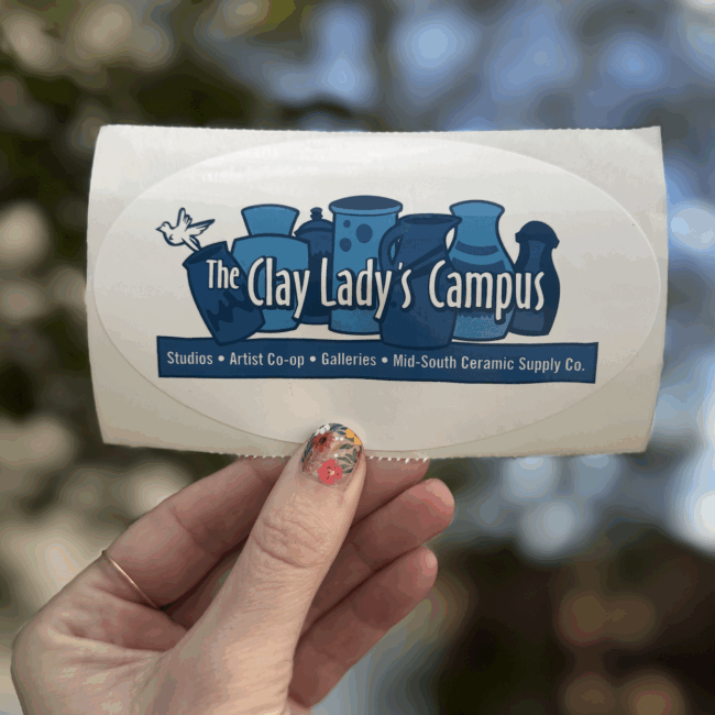 The Clay Lady's Campus Sticker